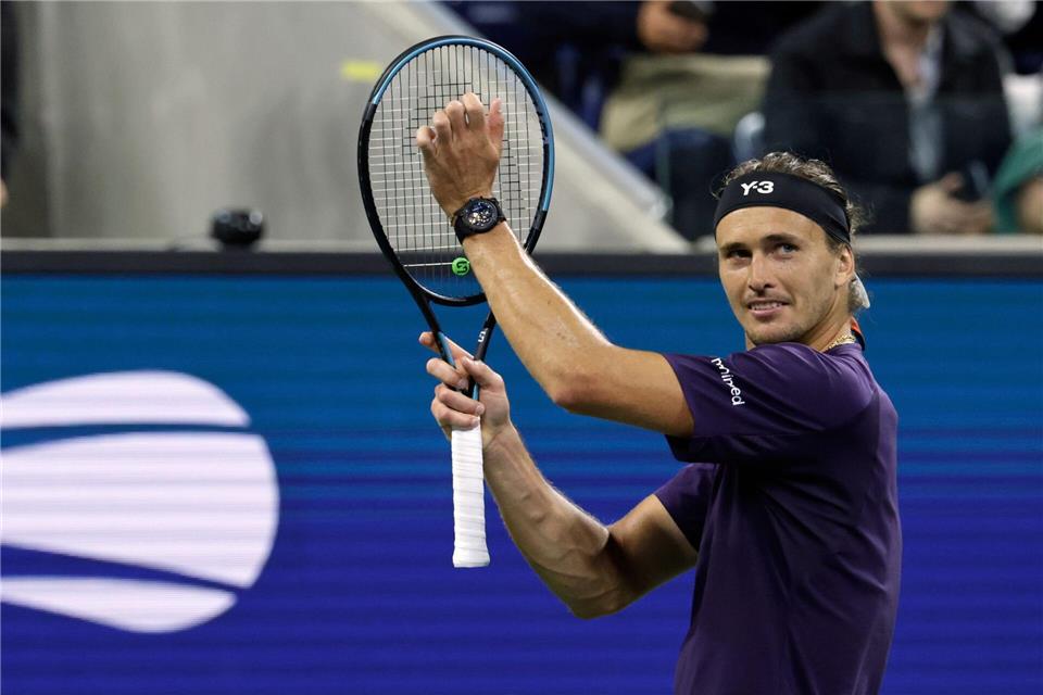  Alexander Zverev hat in New York die dritte Runde erreicht.Adam Hunger/AP/dpa