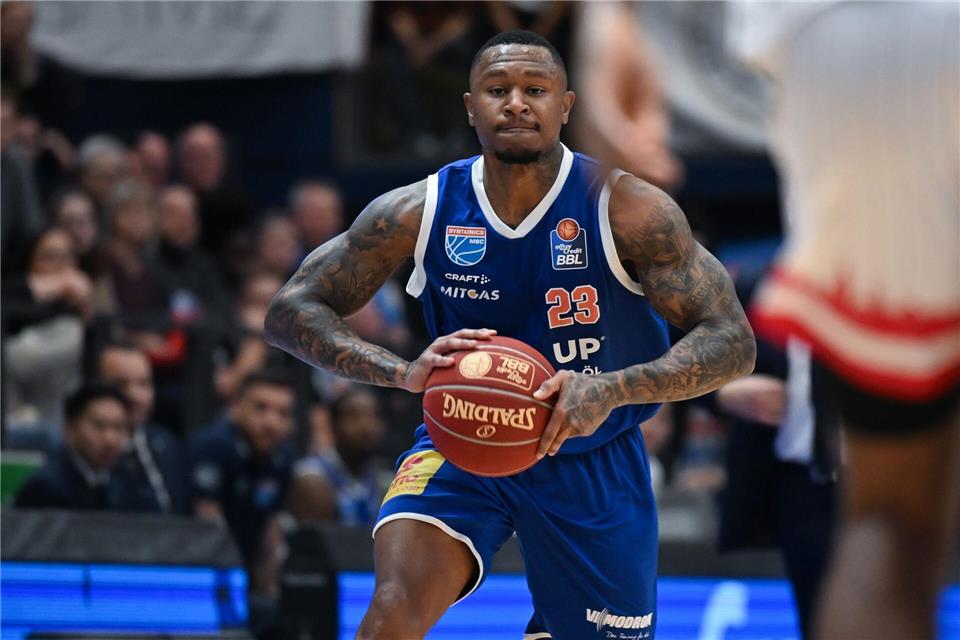  Charles Callison war mit 15 Punkten erfolgreichster Werfer für den MBC.Hendrik Schmidt/dpa