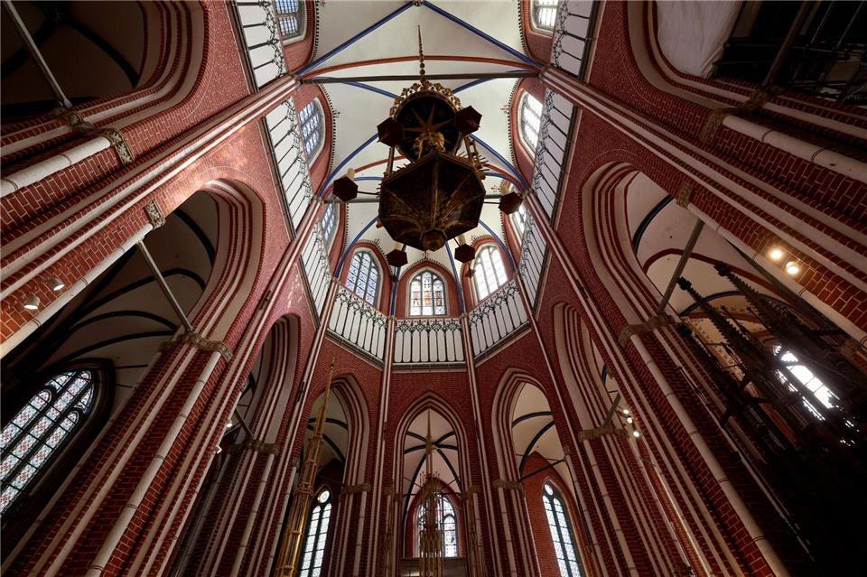  Das Doberaner Münster in der gilt als „Perle der Backsteingotik“.Bernd Wüstneck/dpa