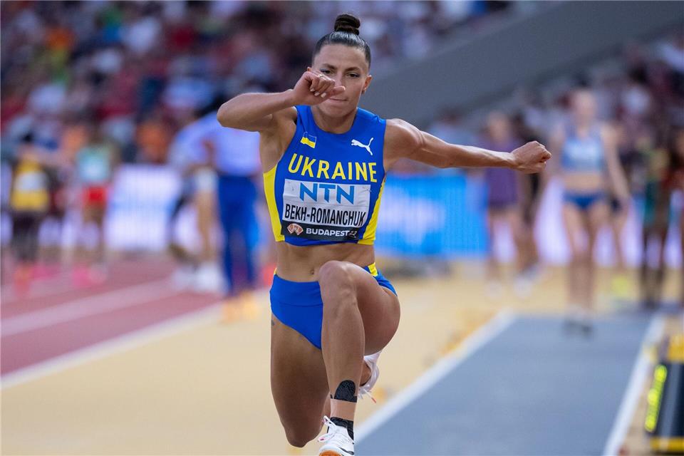  Die ukrainische Weitspringerin Maryna Bech-Romantschuk wurde wegen Dopings für vier Jahre gesperrt.Sven Hoppe/dpa