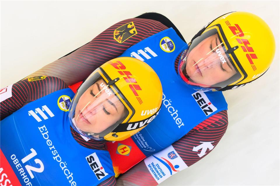  Elisa-Marie Storch und Pauline Patz fahren mit Platz zwei ihre beste Weltcup-Platzierung ein. Robert Michael/dpa