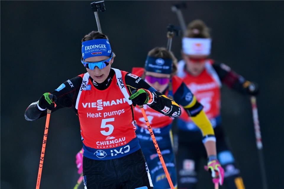  Franziska Preuß (vorn) ist noch nicht in Bestform.Sven Hoppe/dpa