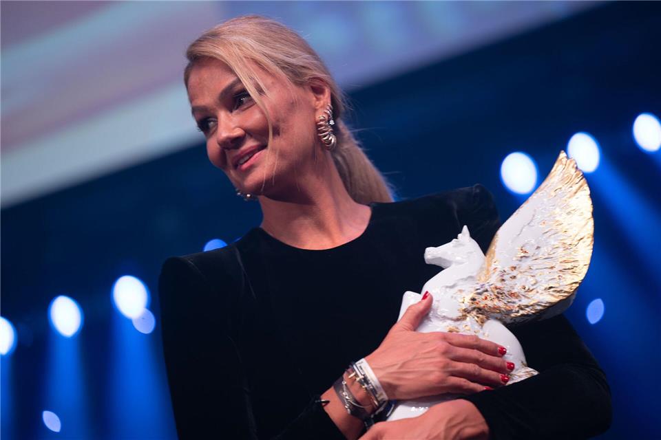 Franzi van Almsick: Vieles ist zu lange her für Google Franziska van Almsick würde gern das Leistungsprinzip stärker in der Gesellschaft verankern.Sebastian Gollnow/dpa