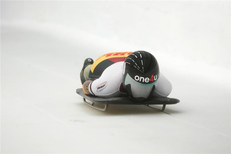  Hannah Neise aus Deutschland in Aktion während des ersten Durchgangs. Für das Podium reichte es nicht.Ints Kalnins/ZUMA Press Wire/dpa