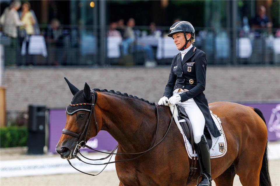  Ingrid Klimke gehörte zum EM-Goldteam, fällt aber für die WM aus. (Archivbild)Stefan Lafrentz/dpa