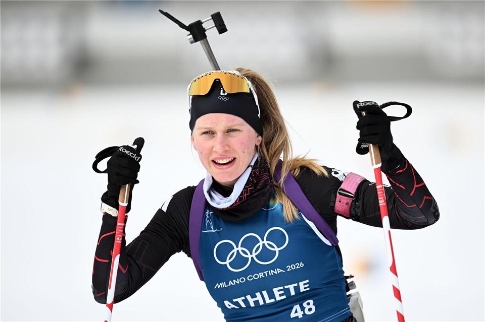  Julia Tannheimer bestreitet ihr erstes Olympia-Rennen.Hendrik Schmidt/dpa