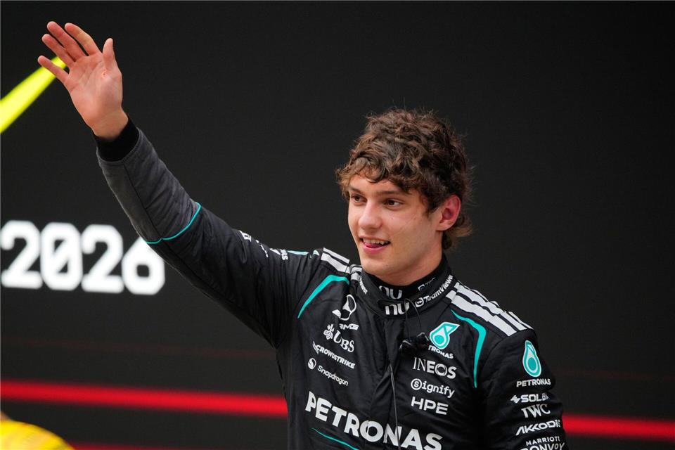  Kimi Antonelli gewinnt in Shanghai sein erstes Formel-1-Rennen.Vincent Thian/AP/dpa