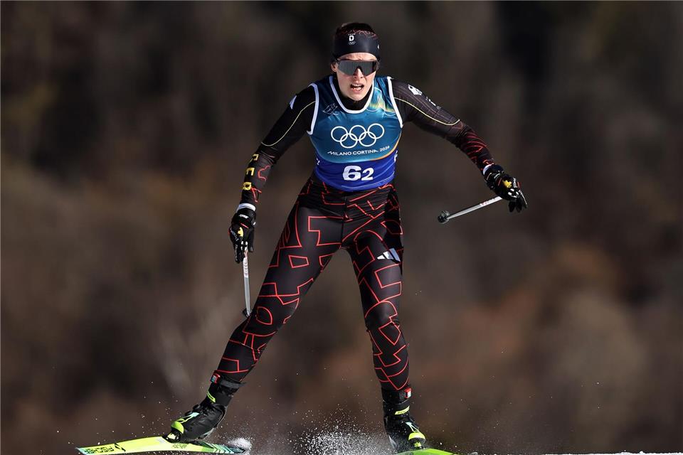  Langläuferin Coletta Rydzek holt sich in Lahti Platz drei im Sprint-Wettbewerb. (Archivbild)Daniel Karmann/dpa