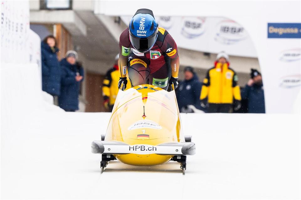  Lisa Buckwitz verpasst beim Monobob-Weltcup in St. Moritz eine EM-Medaille. Mayk Wendt/KEYSTONE/dpa