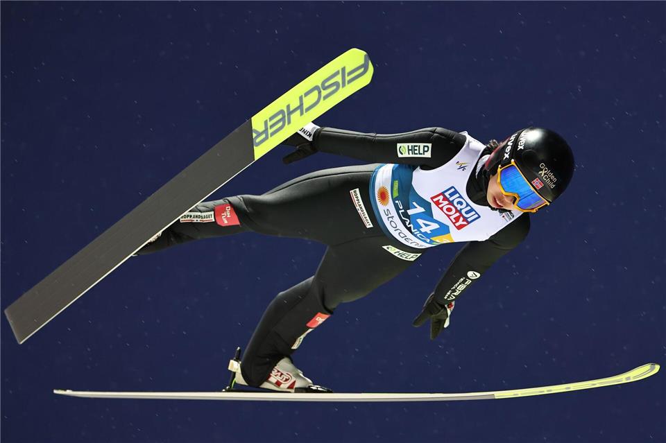  Thea Minyan Bjoerseth verpasst nach ihrem Sturz die Heim-WM.Daniel Karmann/dpa