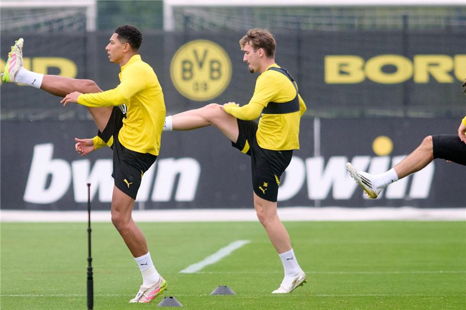  Tony Reitz nimmt bei Borussia Dortmund beim Training teil. Nun wechselt er zum 1. FC Magdeburg. (Archivbild)Bernd Thissen/dpa