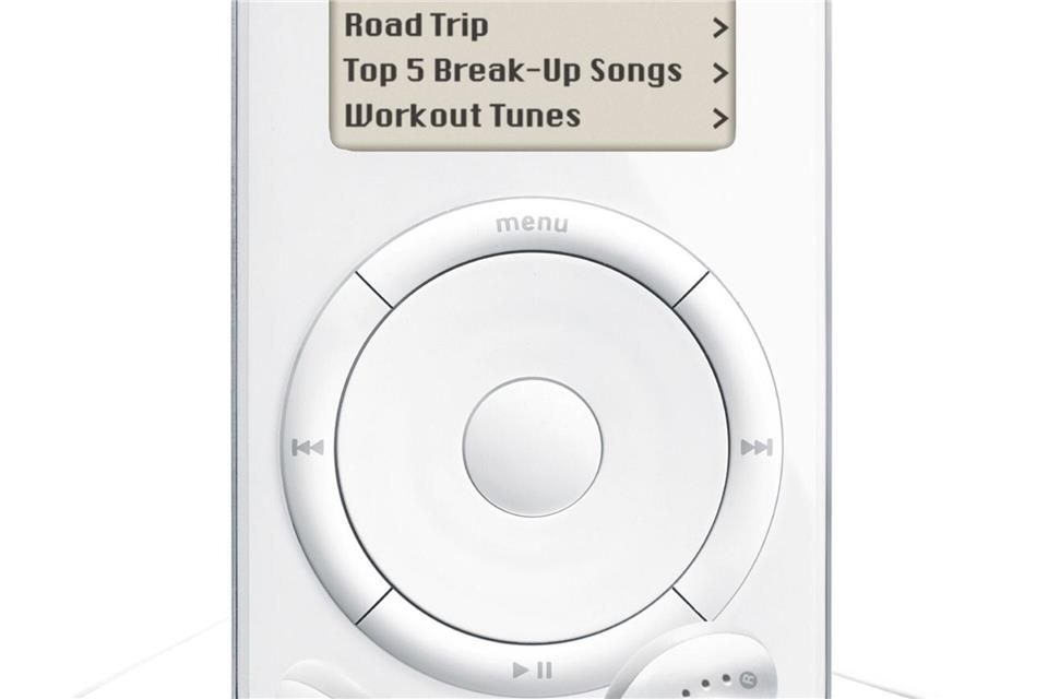 2001: Der erste iPod konnte rund 1.000 Musikstücke speichern. Apple Inc./dpa