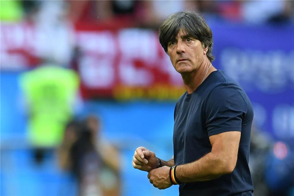 2018 - Ende einer  missglückten WM: Bundestrainer Joachim LöwAndreas Gebert/dpa