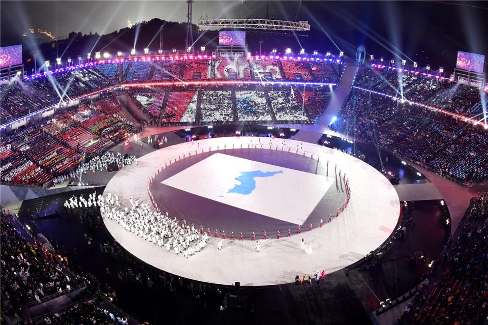 2018 - Feierliche Eröffnung der Winterspiele in Pyeongchang-/kyodo/dpa