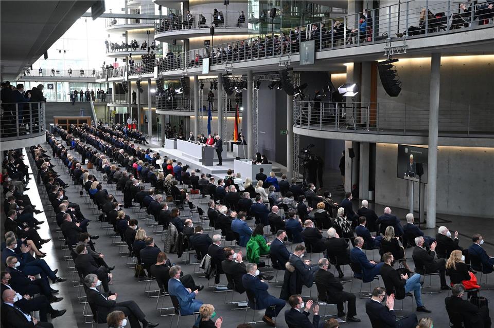 2022 tagte die Bundesversammlung unter Corona-Bedingungen. (Archivbild)Bernd Von Jutrczenka/dpa