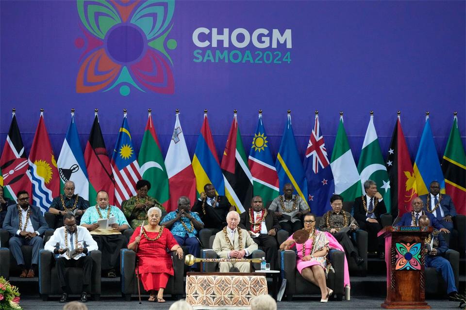 2024 trafen sich die Commonwealth-Regierungschefs in Samoa. (Archivbild)Rick Rycroft/AP POOL/dpa