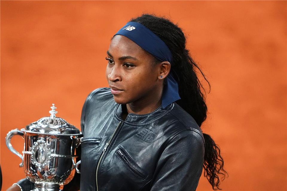 2025 triumphierte US-Tennisstar Coco Gauff bei den French Open. (Archivbild)Lindsey Wasson/AP/dpa