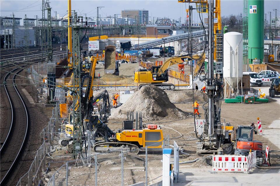 21 Kilometer Tunnel werden für die zweite S-Bahn-Stammstrecke durch den Münchner Untergrund getrieben. (Archivbild)Sven Hoppe/dpa