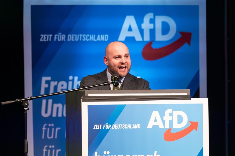 34 Jahre alt, Studienabbrecher, Spitzname „Kampfzwerg“: Markus Frohnmaier will die AfD in den Wahlkampf führen.Silas Stein/dpa