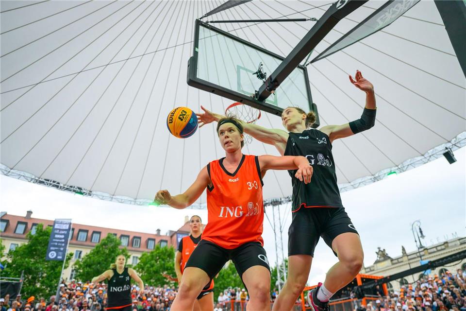 3x3-Basketball gibt es auch bei den Finals in Hannover (Archiv)Robert Michael/dpa