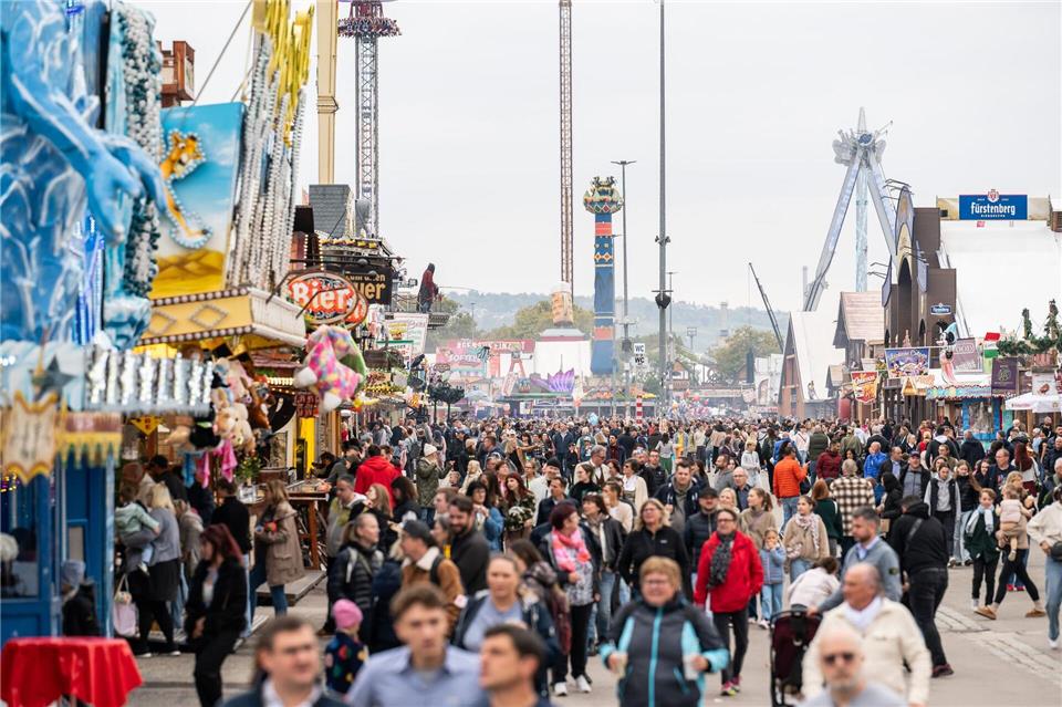4,2 Millionen Menschen haben den Cannstatter Wasen in diesem Jahr besucht. Silas Stein/dpa