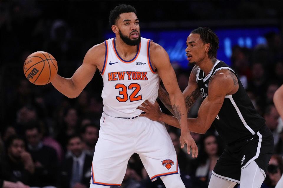 54 Punkte Vorsprung erarbeiteten sich die Knicks im Stadtduell mit den Nets.Frank Franklin II/AP/dpa