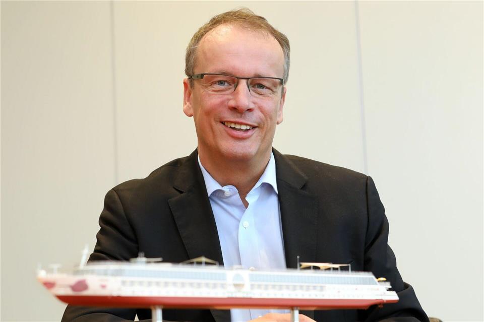 A-ROSA-Geschäftsführer Jörg Eichler verlässt das Unternehmen bis Mitte 2025. (Archivbild)Bernd W�stneck/dpa