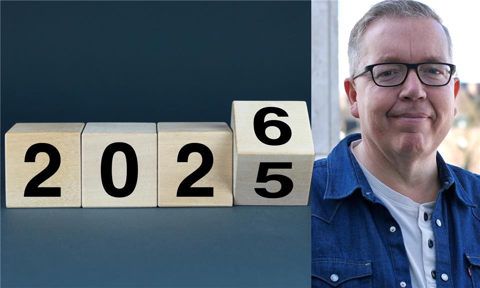 A close-up of wooden blocks with the numbers 2025 - 2026, suggesting a countdown to the new year. The image is perfect for creating New Year's Eve-themed designs, calendars, and social media posts.