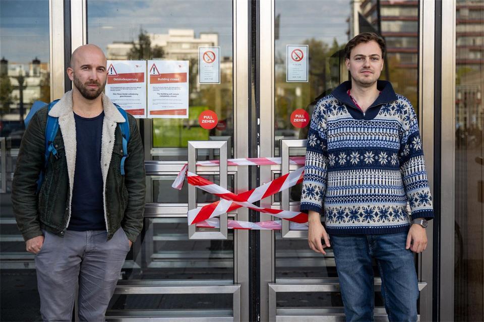Aaron Schilling und Friedrich Lauenstein haben sich sowohl im Bachelor als auch im Master für die TU entschieden.Christophe Gateau/dpa