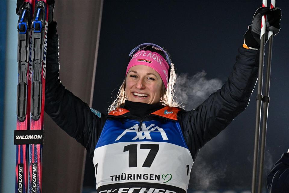 Abfahrer Cyprien Sarrazin hat seine Beziehung zu Laura Gimmler öffentlich gemacht. (Archivbild) Hendrik Schmidt/dpa