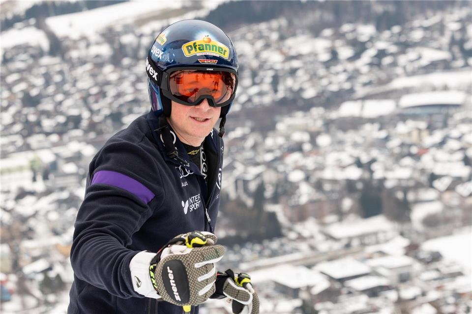 Abfahrer Simon Jocher sieht sich nicht als „Olympia-Tourist“. (Archivbild)Expa/ Johann Groder/APA/dpa
