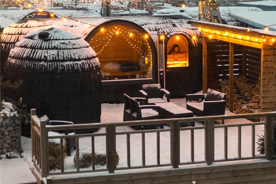 Abgehärtet in den Tag starten? Im Iglupark von Tallinn werden die Saunen schon morgens aufgeheizt.Iglupark Tallinn/dpa-tmn