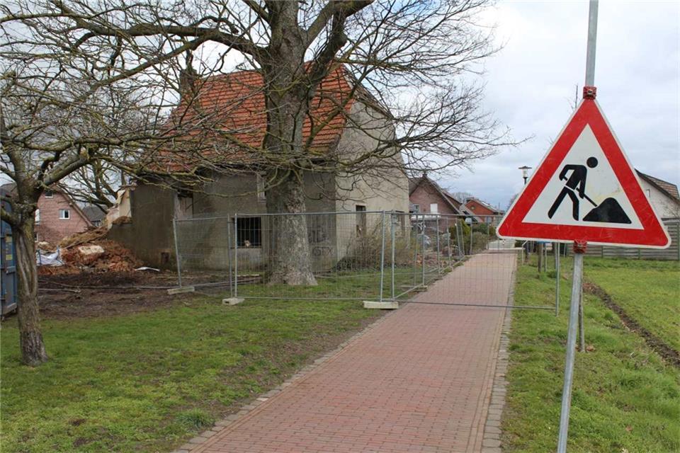 Abriss Gebäude der ehemaligen Hofstelle Bonhoff