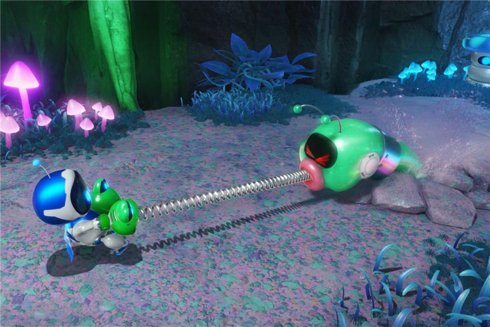 Achtung, Alien greift an - und zwar mit einem Bohrer in „Astro Bot“.Sony Interactive Entertainment/dpa-tmn