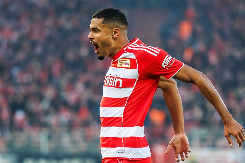 Achtung Standards: Union-Verteidiger Danilho Doekhi war vor dreieinhalb Wochen zweimal nach ruhenden Bällen gegen die Bayern erfolgreich. Andreas Gora/dpa