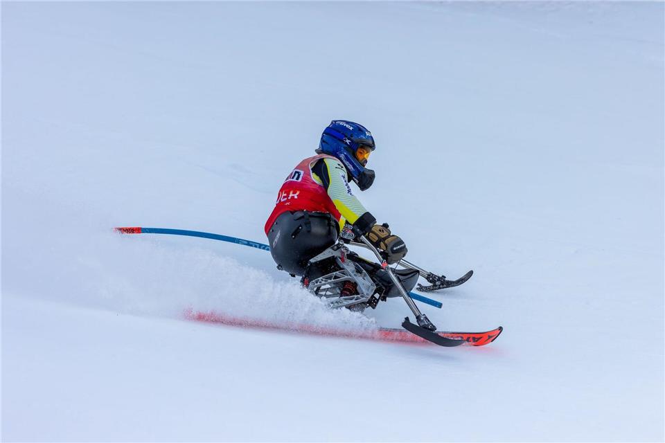 Action mit dem Monoski: Anna-Lena Forster. (Archivbild)Philipp von Ditfurth/dpa