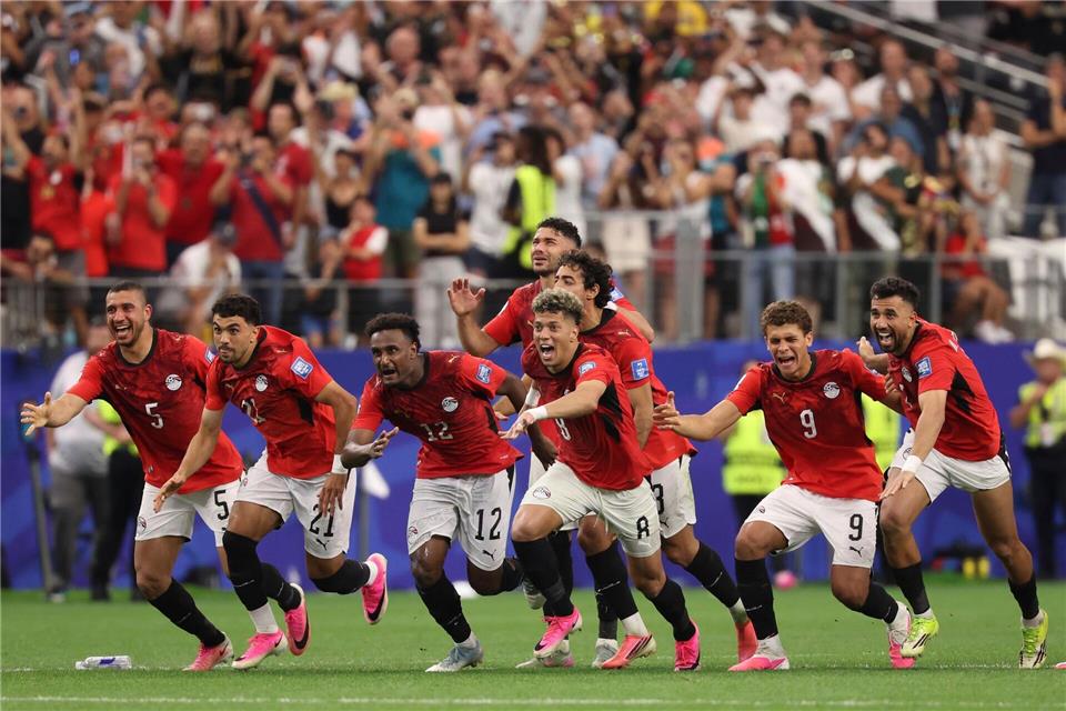 Ägypten setzte sich im Elfmeterschießen gegen Australien durch. Sam Hodde/ AP/dpa