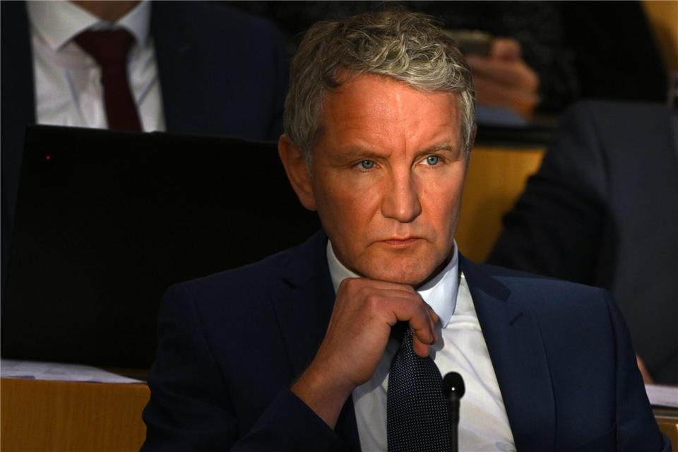 AfD-Chef Björn Höcke warf dem Thüringer Innenminister mangelnde Neutralität im Amt vor. Martin Schutt/dpa
