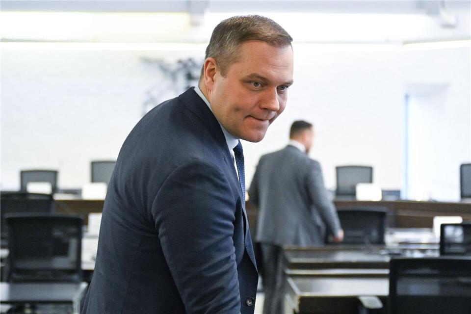 AfD-Fraktionschef Baron sieht sich ungerecht behandelt von der Landtagspräsidentin. Bernd Weißbrod/dpa