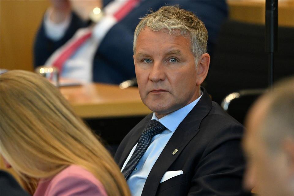 AfD-Fraktionschef Björn Höcke wirft der Landesregierung Versagen vor.  Martin Schutt/dpa