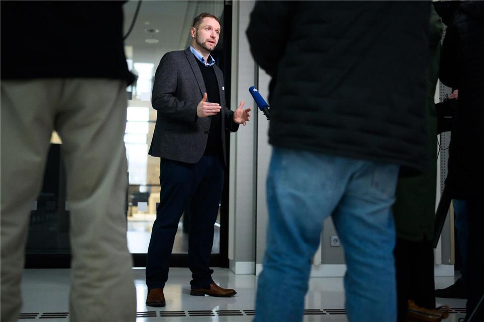 AfD-Landesvize Stephan Bothe verteidigt die Generation Deutschland gegen Kritik.Julian Stratenschulte/dpa