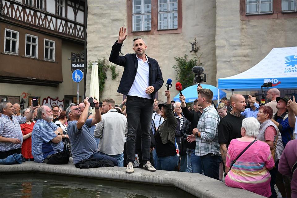 AfD-Spitzenkandidat Ulrich Siegmund zog als Person die Aufmerksamkeit im Wahlkampf auf sich, wie kein anderer Politiker. (Archivbild)Hendrik Schmidt/dpa