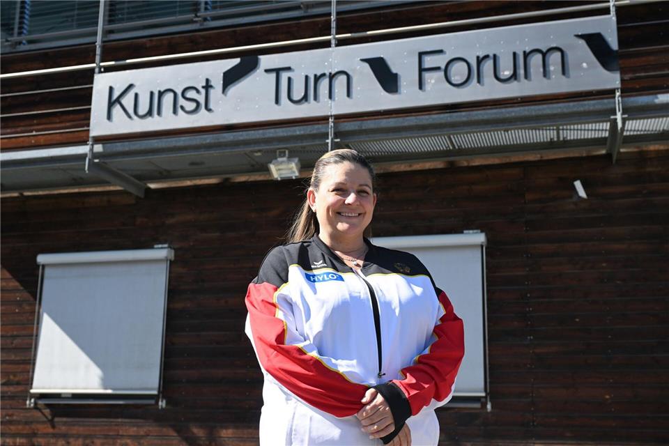 Aimee Boorman bleibt am Kunst-Turn-Forum in Stuttgart Trainerin.Bernd Wei�brod/dpa