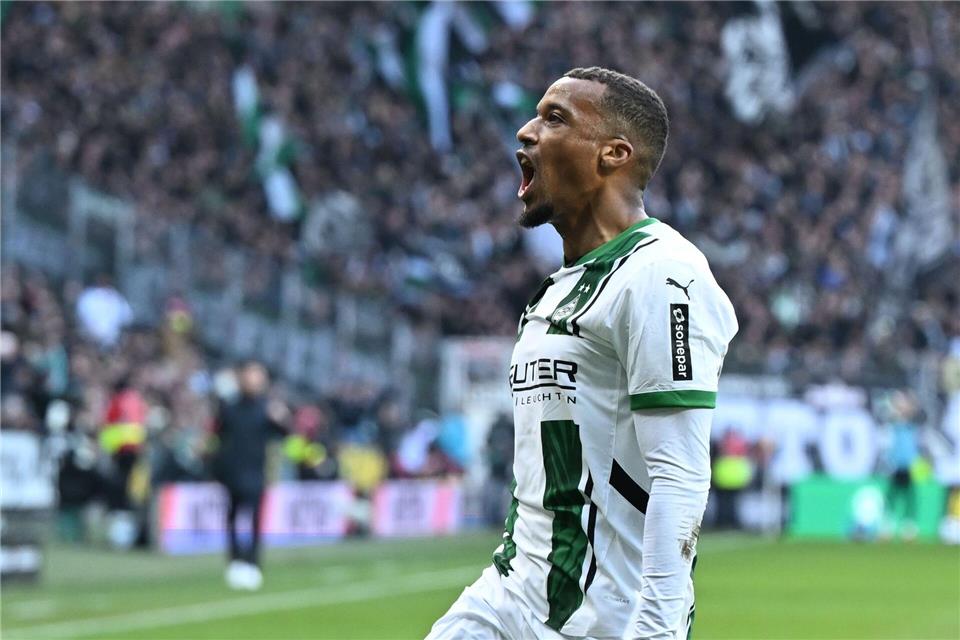 Alassane Pléa war der überragende Spieler bei Gladbach.Carmen Jaspersen/dpa
