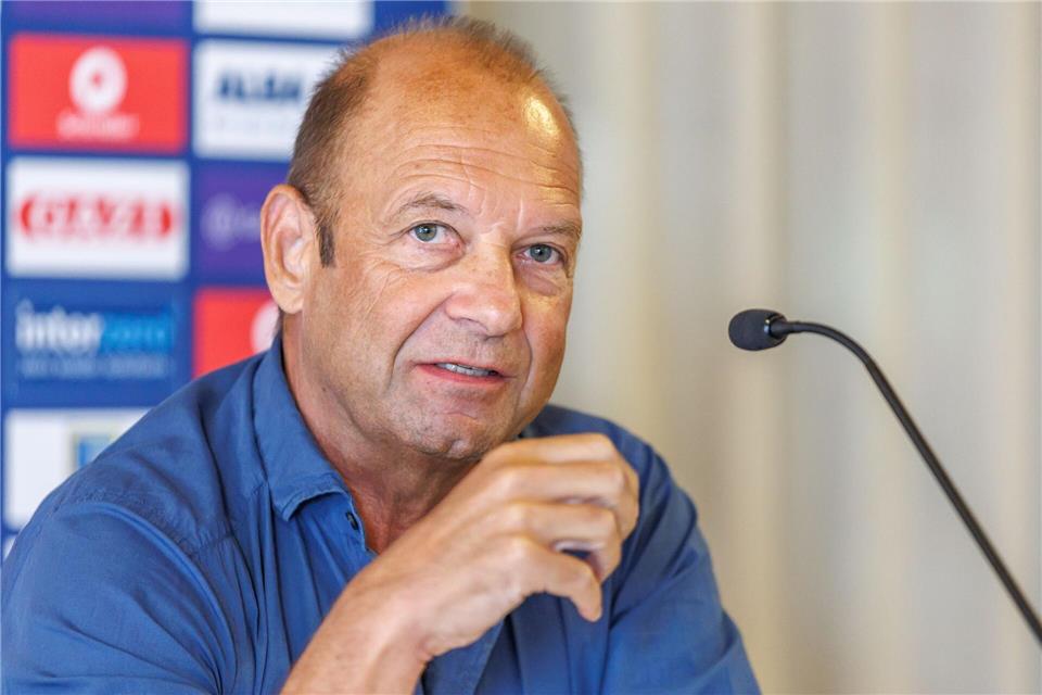 Alba-Geschäftsführer Marco Baldi steht mit seinem Team vor einem Neustart.Andreas Gora/dpa