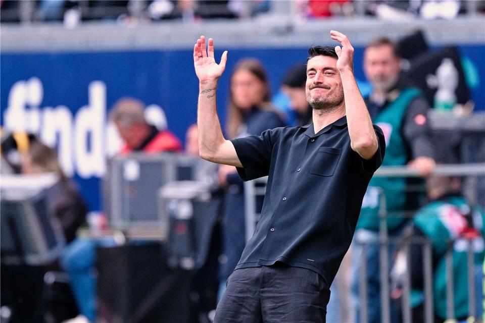 Albert Riera droht das Aus bei Eintracht Frankfurt.Uwe Anspach/dpa