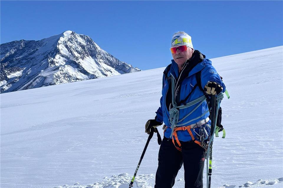 Aldo Lomatter ist seit Jahrzehnten Bergführer. Obwohl er hunderte Male oben war, geht er immer noch gern auf den Feegletscher. Nathalie Helene Rippich/dpa-tmn