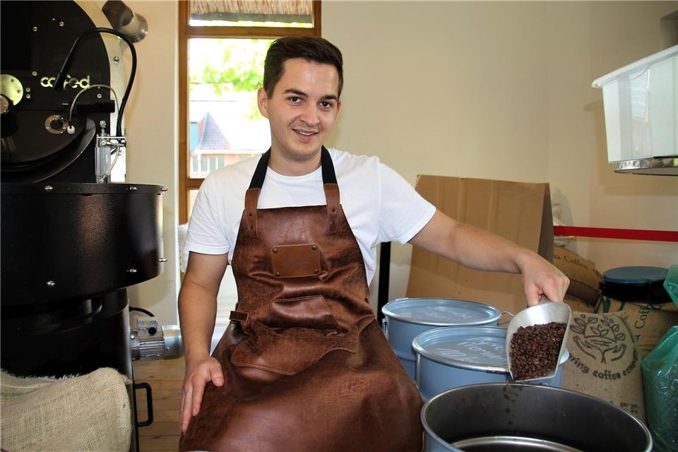 Alessandro Dietrich hat seine Prüfung zum Kaffee-Sommelier bestanden.