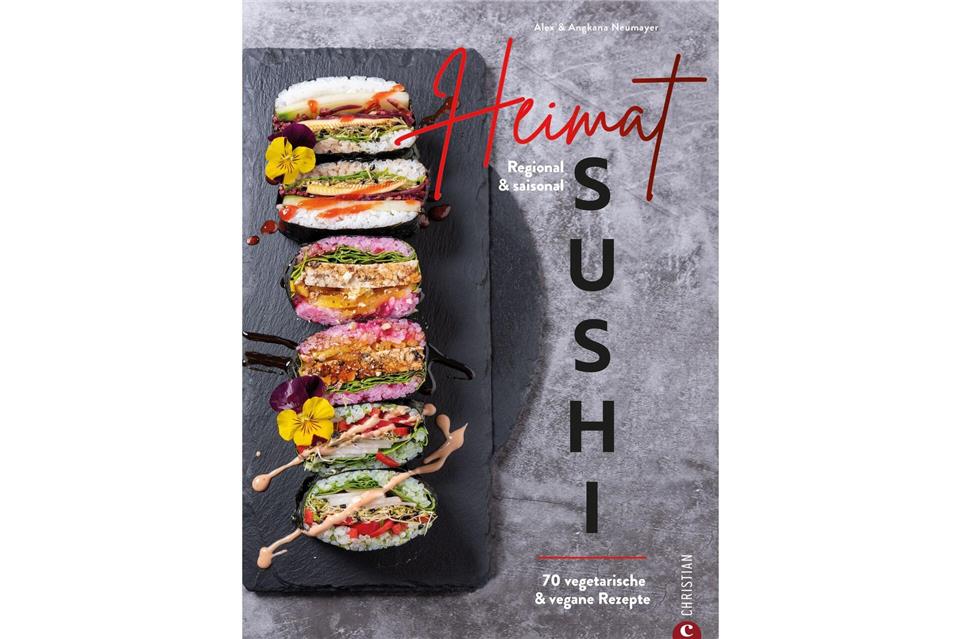 Alex & Angkana Neumayer, „Heimat-Sushi. Regional & saisonal. 70 vegetarische & vegane Rezepte“, Christian Verlag 2022, 192 Seiten, ISBN 978-3-95961-640-9, 29,99 Euro.Alex Neumayer/Christian Verlag/dpa-tmn