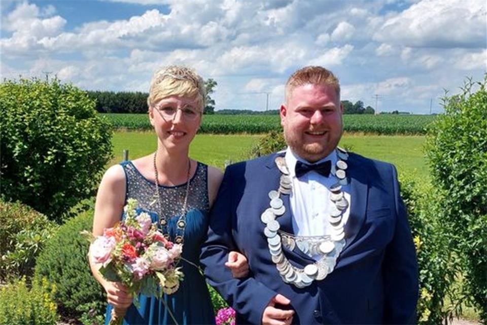 Alexander Brokamp mit Julia Wedding.